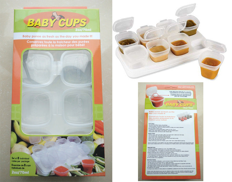 Baby Food Supplement Box, Baby Food Supplement Freezer Box Storage, Fresh-Keeping Box, Snacks