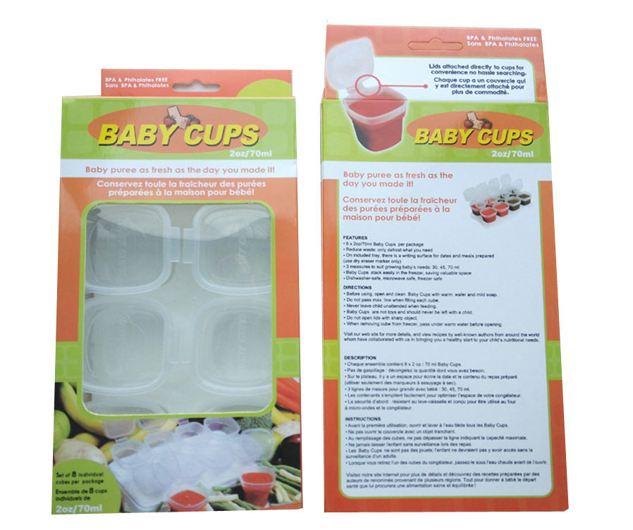 Baby Food Supplement Box, Baby Food Supplement Freezer Box Storage, Fresh-Keeping Box, Snacks