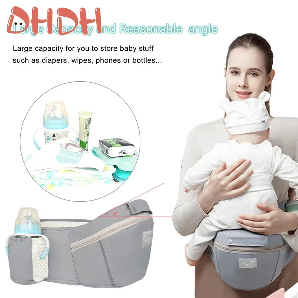 New Adjustable Ergonomic Baby Carrier Four Seasons Universal Baby Carrying Bag Waist Stool Strap Portable & Multifunctional