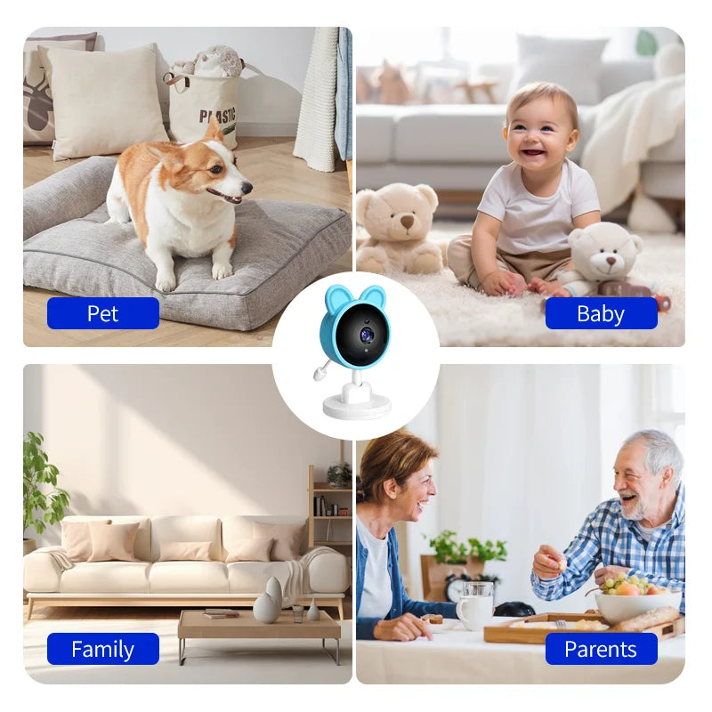 Baby Monitor Two-Way Audio Voice Intercom Infrared Night Vision Baby Camera with Monitor Video Surveillance Security Protection