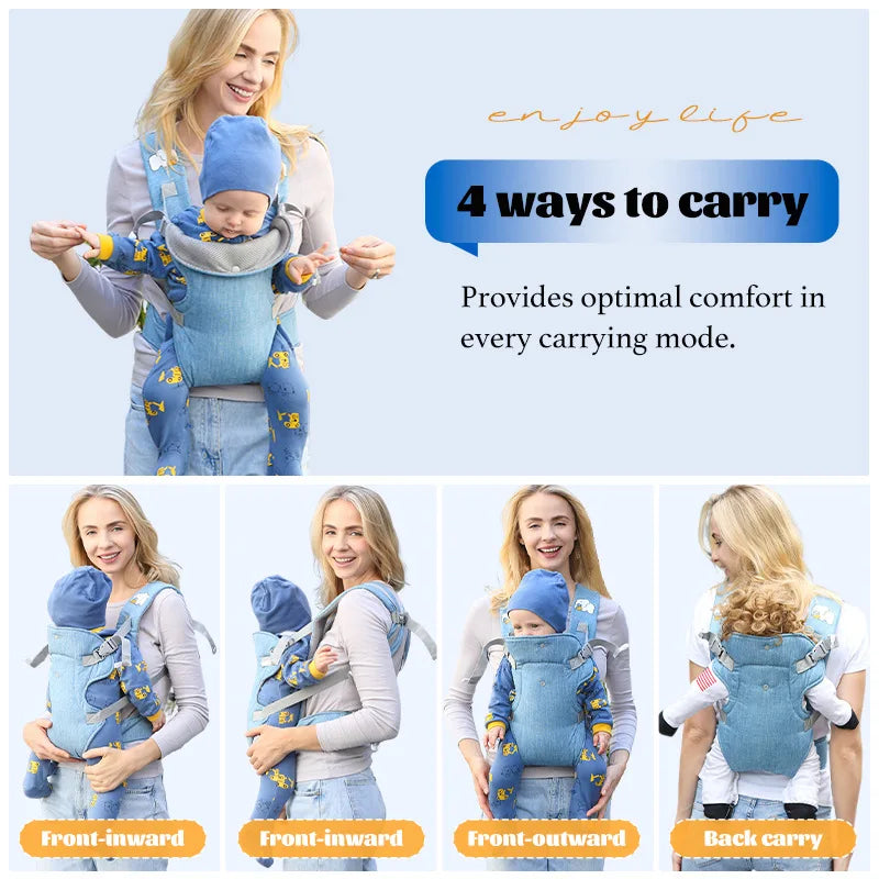 Baby Carrier Sling Versatile for All Seasons Multifunctional Shoulder Baby Carrier Four Carrying Methods Front and Back