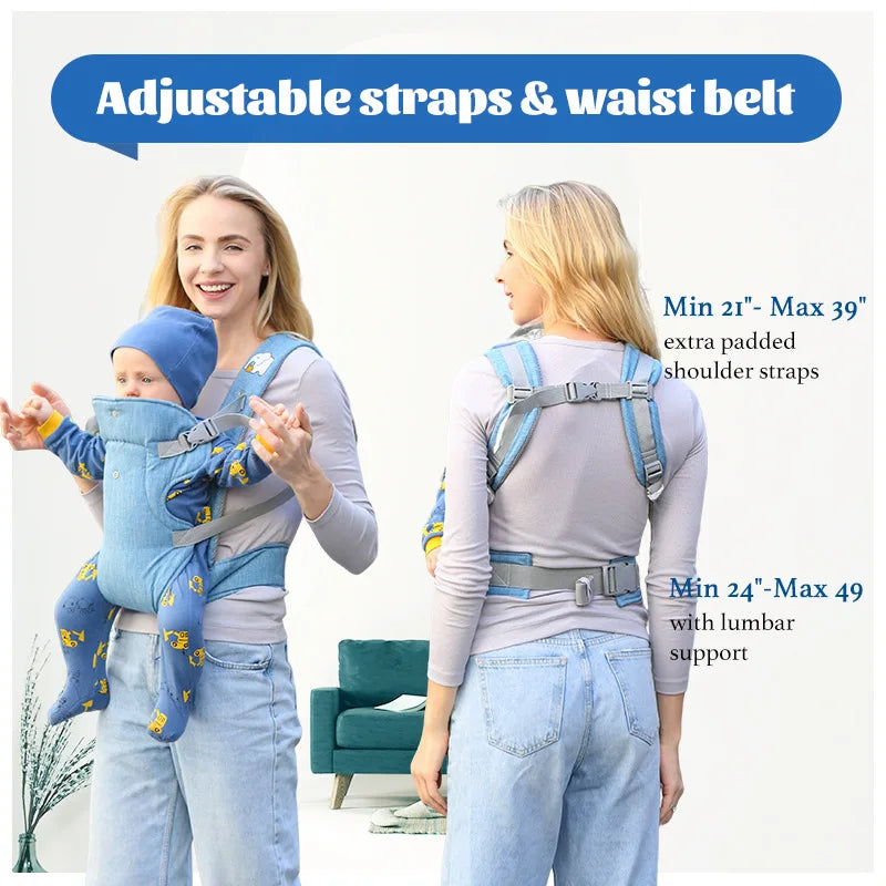 Baby Carrier Sling Versatile for All Seasons Multifunctional Shoulder Baby Carrier Four Carrying Methods Front and Back