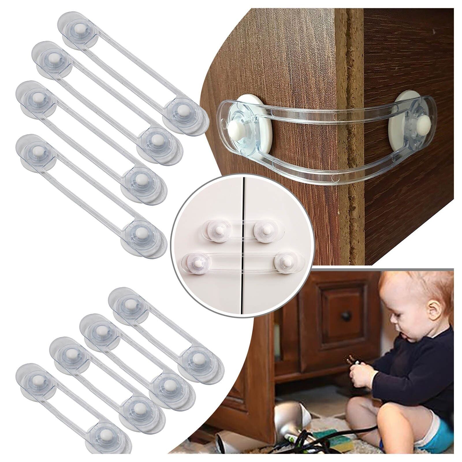 20X Child Baby Cupboard Cabinet Safety Lock Pet Proofing Door Drawer Fridge Kids