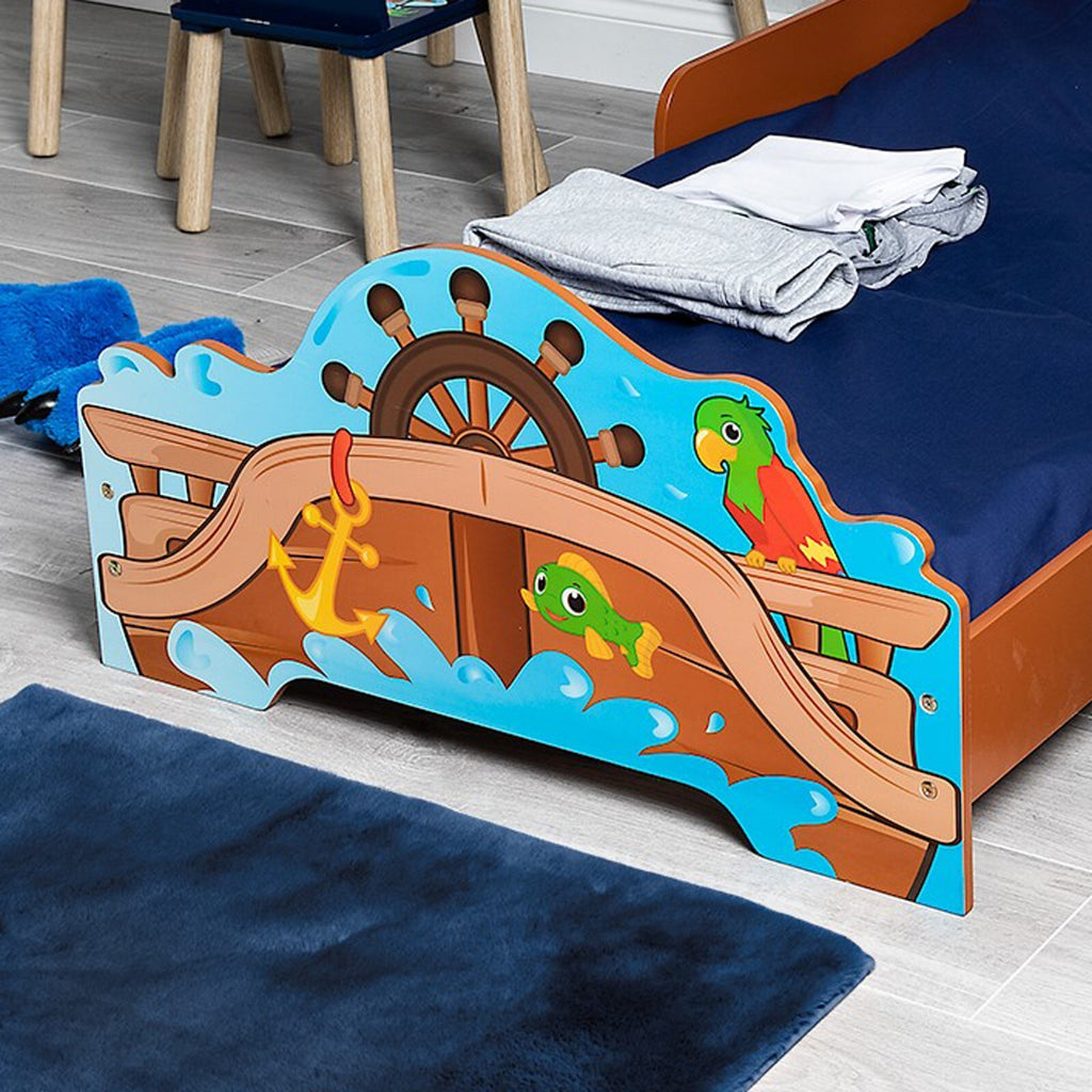Wooden Toddler Kids Junior Children'S Wood Single Bed Nursery Bedroom Furniture