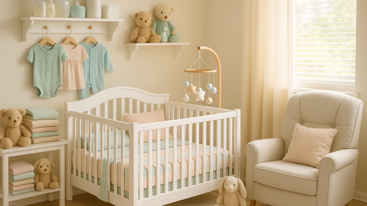 realistic image for a baby store suitable for the hero main picture of the website